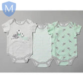 Boys 3 Pack Zebra Style Bodysuits (T20187) (Baby Bodysuits) Mansuri